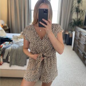 Vici Collection Front Tie Romper